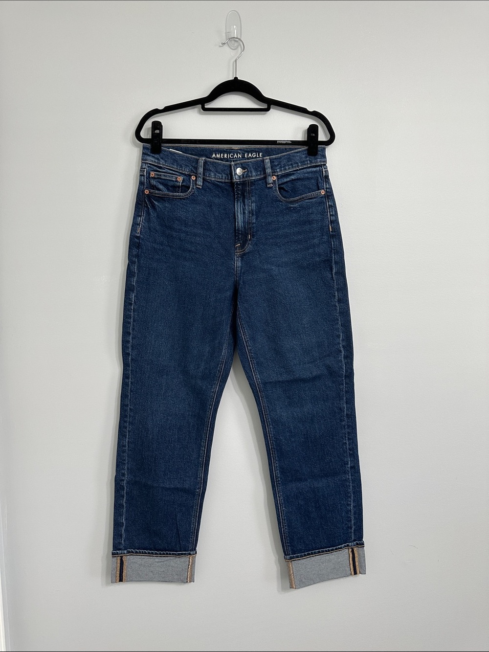 NWOT American Eagle Outfitters Dark Blue Straight Leg Jeans